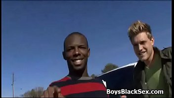 white blonde gay men sucking brown cock