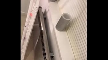 ebony masturbates on the train