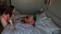Two Horny Girls Love Playing Each Other S Pussies While Bbc Waits His Turn Scene On Red