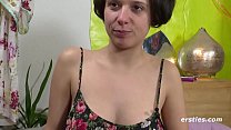 German Babe Working Hairy Bush