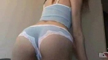 Hot brunette ex gf strips and shakes her ass