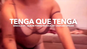 Two brunettes listening to tenga que tenga Two brunettes listening to tenga que tenga