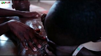 Black african threesome with cumshot Black african threesome with cumshot