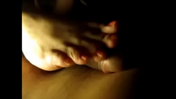 Footjob in dark Footjob in dark