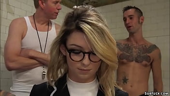 Hot blonde journalist aspen ora is dominated and a dirty locker room by group of football players and anal gang bang and double penetration fucked by their big dicks