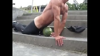 Fucking a watermelon