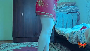 Adorable trans girl adjusting bra straps playfully Adorable trans girl adjusting bra straps playfully