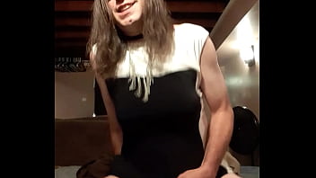 A sexy sissy and a big dildo A sexy sissy and a big dildo