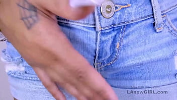 Alluring teen brunette got seduced by the producer