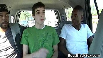 Black gay dude fuck white skinny twink hard in his tight ass 08