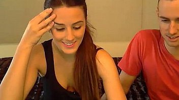 Cute sexy and young babe with small boobies on webcam and sucks boyfriend Cute sexy and young babe with small boobies on webcam and sucks boyfriend