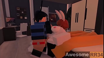 Bunny girl gets banged hard on bed Bunny girl gets banged hard on bed