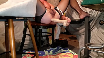 Solo anal play end with fantastic anal orgasm