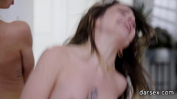 Lovely girls sharing huge dick and lick hairy pussies in hot three way fuck party Lovely girls sharing huge dick and lick hairy pussies in hot three way fuck party