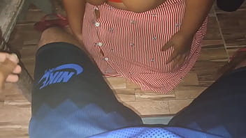 Hot evangelical blowjob under the table and cumshot on her tits Hot evangelical blowjob under the table and cumshot on her tits