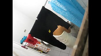 Spying while she takes a shower Spying while she takes a shower