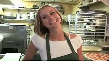 Hot blonde seduced in restaurant Hot blonde seduced in restaurant