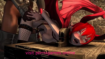 Jailed succubus fucked by knights