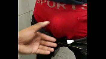 Public bathroom with hot big dick man Public bathroom with hot big dick man