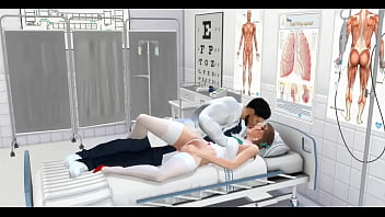 Sexy nurse fucks in hospital room