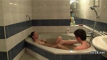 Amateur teen couple fucks in parents bed Amateur teen couple fucks in parents bed