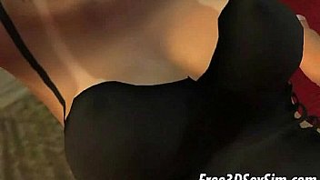 Tasty 3d babe in a sexy outfit teasing a studs cock Tasty 3d babe in a sexy outfit teasing a studs cock