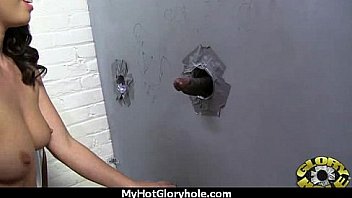 Gloryhole blowjob hottie makes every dick cum 18