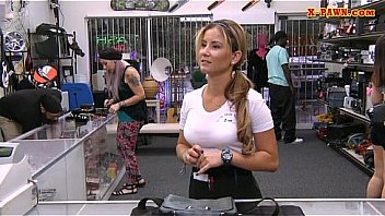 Cute waitress screwed by nasty pawn guy Cute waitress screwed by nasty pawn guy