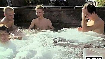 Young dudes go orgy in a pool Young dudes go orgy in a pool