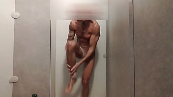 Exhibition in the shower of the gym Exhibition in the shower of the gym