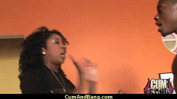 Supr hot ebony chick blows a group of white dicks 27 Supr hot ebony chick blows a group of white dicks 27