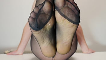 Black pantyhose tights play Black pantyhose tights play