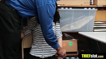 Petite shopping mall thief teen gets fukced by a security guard on cctv Petite shopping mall thief teen gets fukced by a security guard on cctv