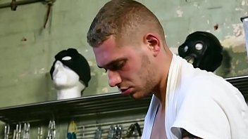 Tough guys sniffing and spitting