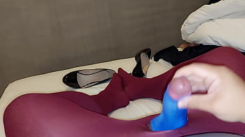 Crossdresser masturbates and cum in pantyhose Crossdresser masturbates and cum in pantyhose