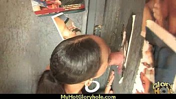 Ebony hottie milking cocks in the gloryhole 13 Ebony hottie milking cocks in the gloryhole 13