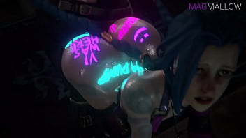 Jinx is fucked hard in the anus