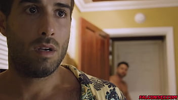 Boyfriends beau butler and diego sans have poolside sex