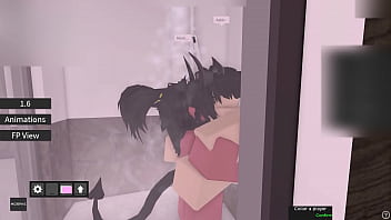 Roblox femboy gets fucked in the shower by a demon Roblox femboy gets fucked in the shower by a demon