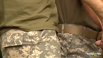 Stranger gets his ass fucked by military