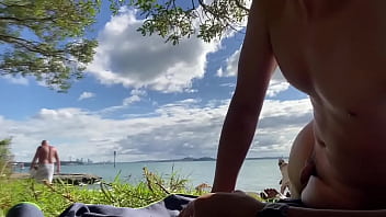 People came to see nudist on beach