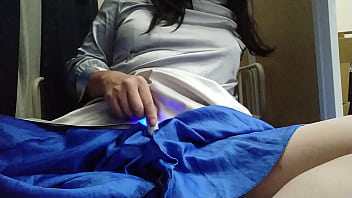 つるつるのサテン女装で、自縛してオナニーしてみた つるつるのサテン女装で、自縛してオナニーしてみた