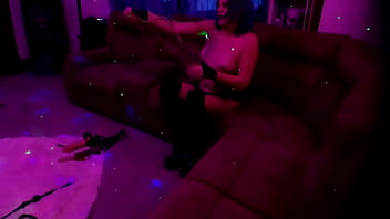 Shemale latex stiletto boot fetish kink homemade