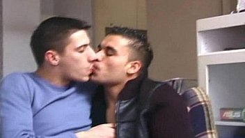 Horny gay dudes barebacking on couch Horny gay dudes barebacking on couch