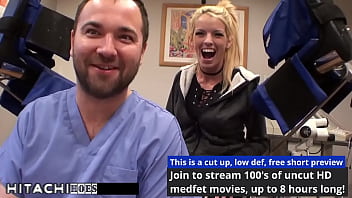 Freshman gets mandatory hitachi orgasm from doctor tampa bella ink