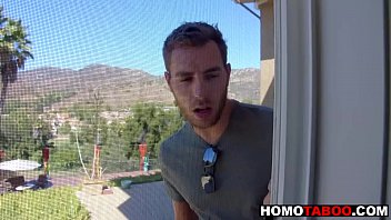 Gay jock spying on his stepbrother masturbating Gay jock spying on his stepbrother masturbating