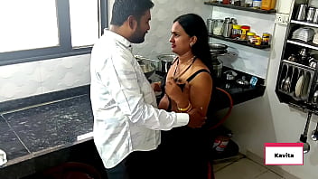 Desi indian kavita and tatya in the kitchen Desi indian kavita and tatya in the kitchen