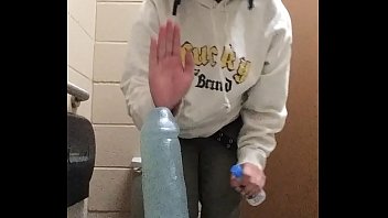 Riding big dildo in public Riding big dildo in public