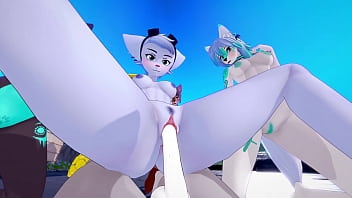 Catgirls and foxgirls fucked in hard reverse furry gangbang Catgirls and foxgirls fucked in hard reverse furry gangbang