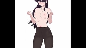 Komi san cute dance tits move Komi san cute dance tits move